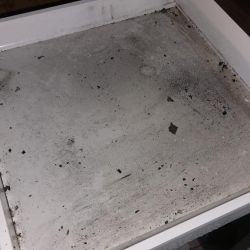 Cajón de cocina con hollín