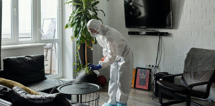 Descontaminación por incendio en Madrid