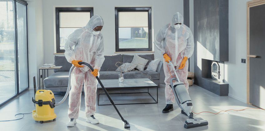 Limpieza de incendios en Madrid